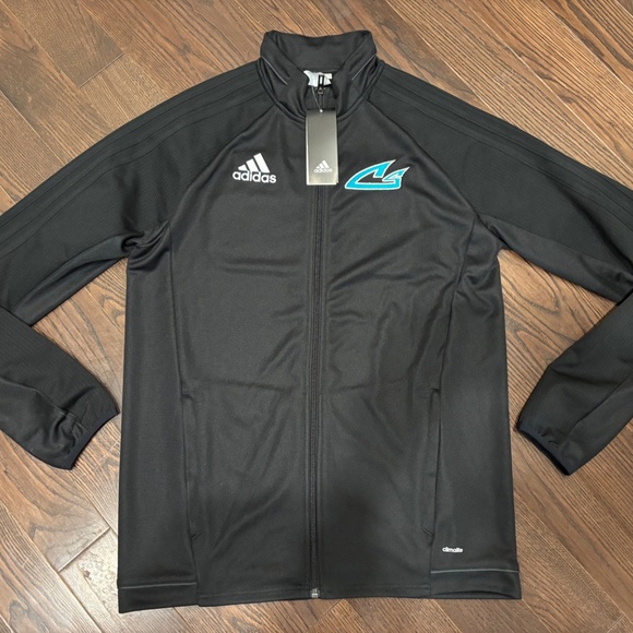 NEW w/ TAGS CHEER SPORT SHARKS Adidas Jacket - Picture 2 of 3